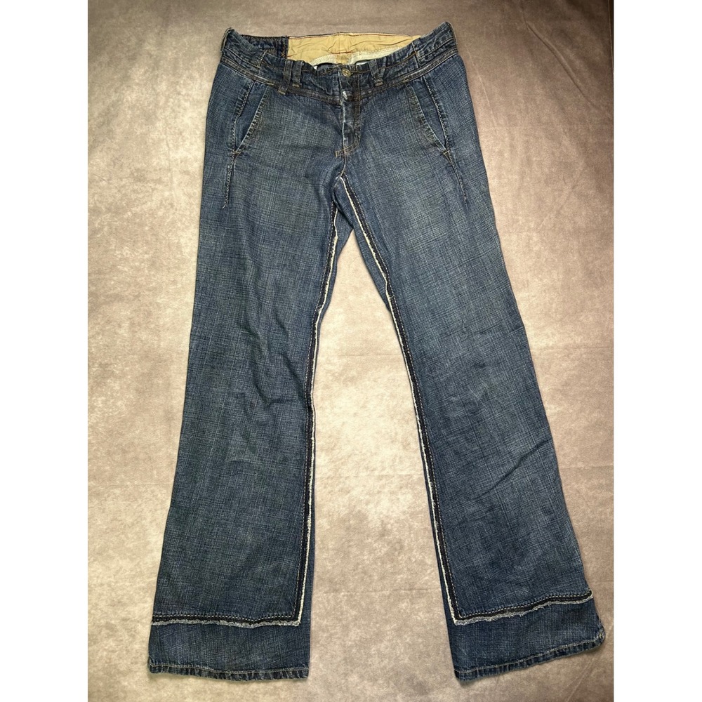 Marithe Francois Girbaud Jeans Women 29 Blue Y2K Contrast Stitch Streetwear